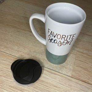 NWT Tall Stoneware Latte Mug - Favorite Season